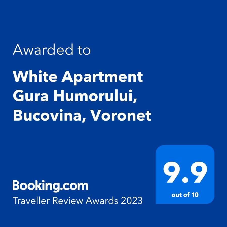 White Apartment Gura Humorului, Bucovina, Voronet Exteriör bild